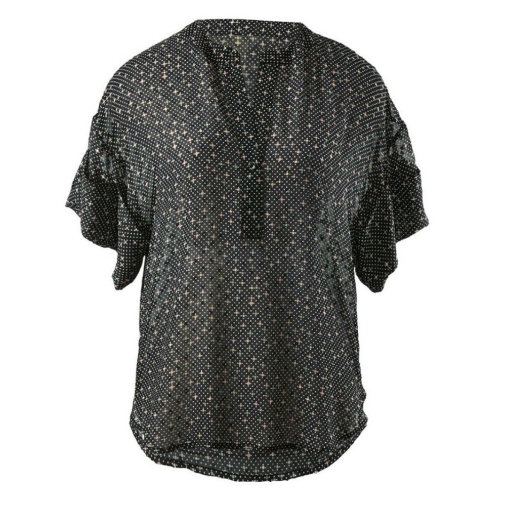 CAbi Swiss Dot Blouse